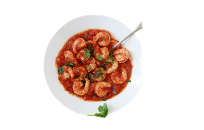 Crevettes à la sauce piquante