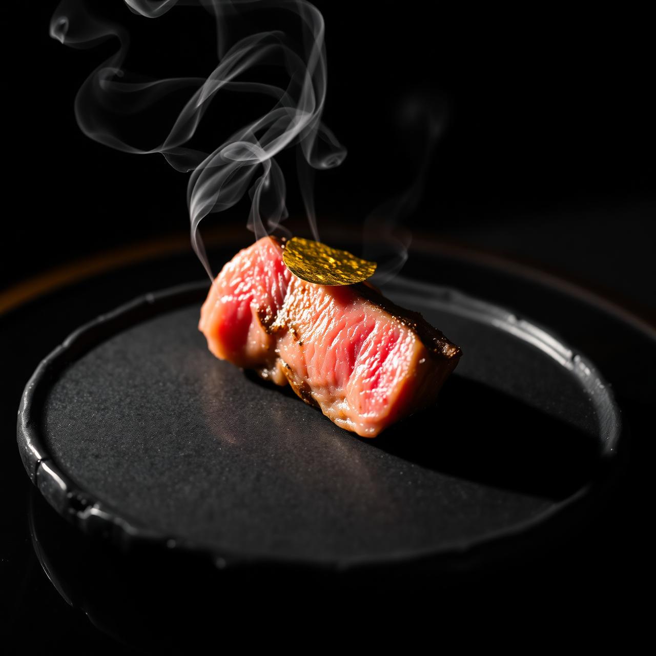 Wagyu A5 au binchotan