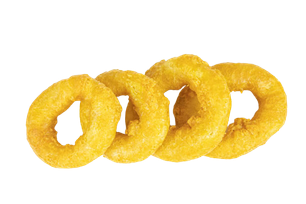 Oignons frits — saumon avocat